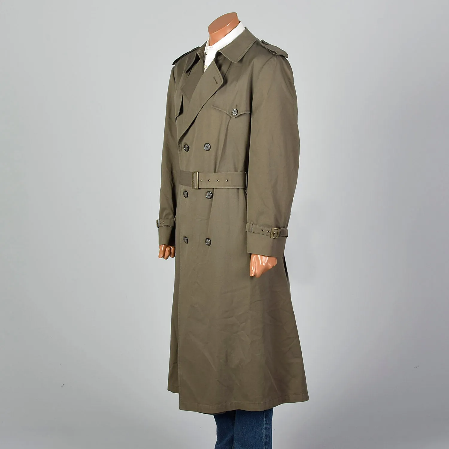 1970s Christian Dior Dark Gray Overcoat