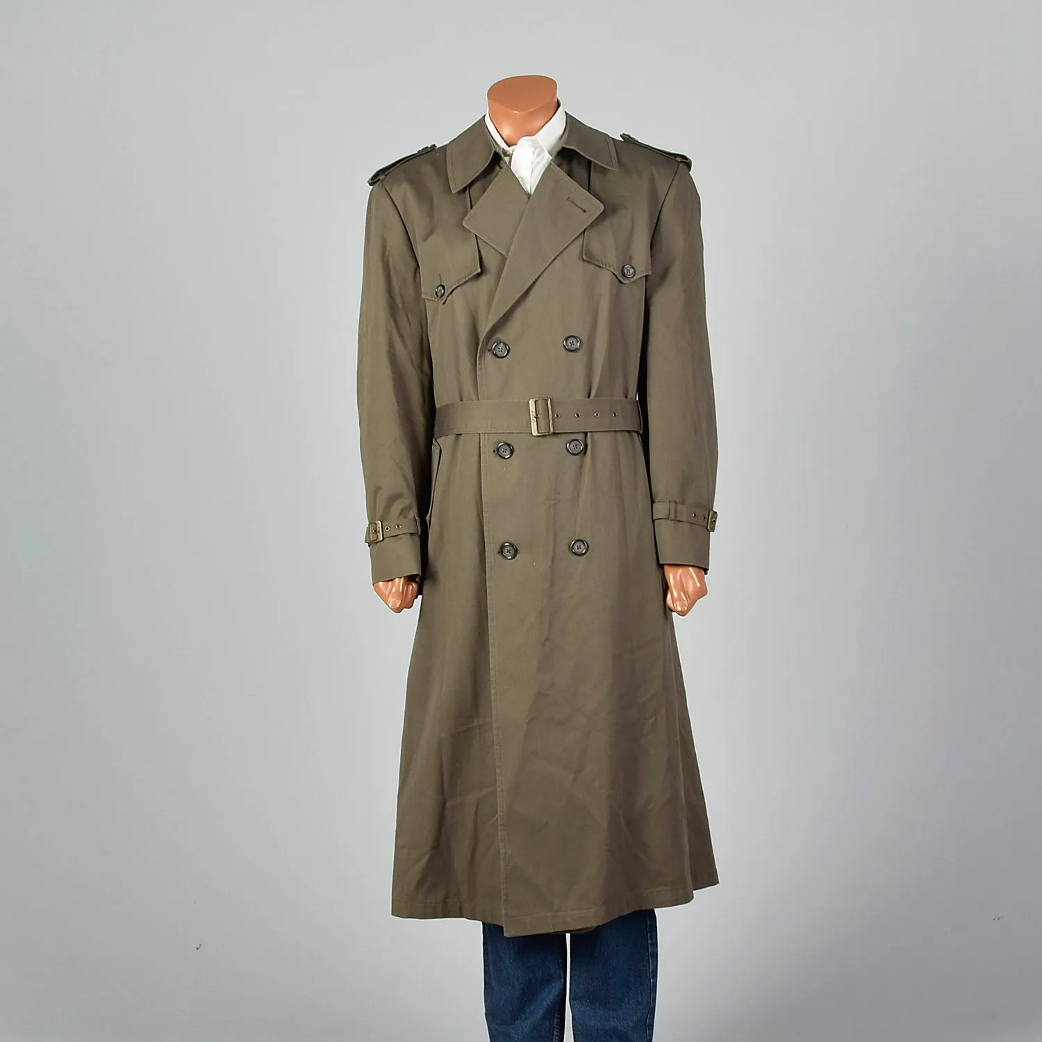 1970s Christian Dior Dark Gray Overcoat