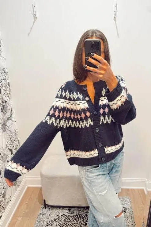 27 Miles Calista Fair Isle Cardigan