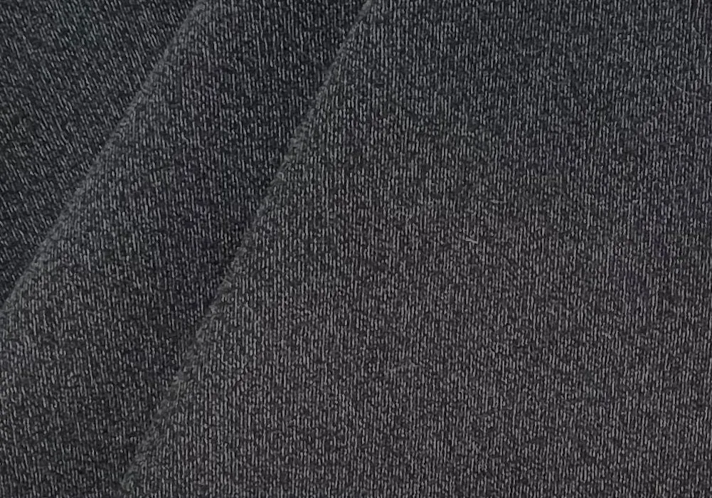 Anthracite Grey Twill Wool Blend Coating (Made in Italy)