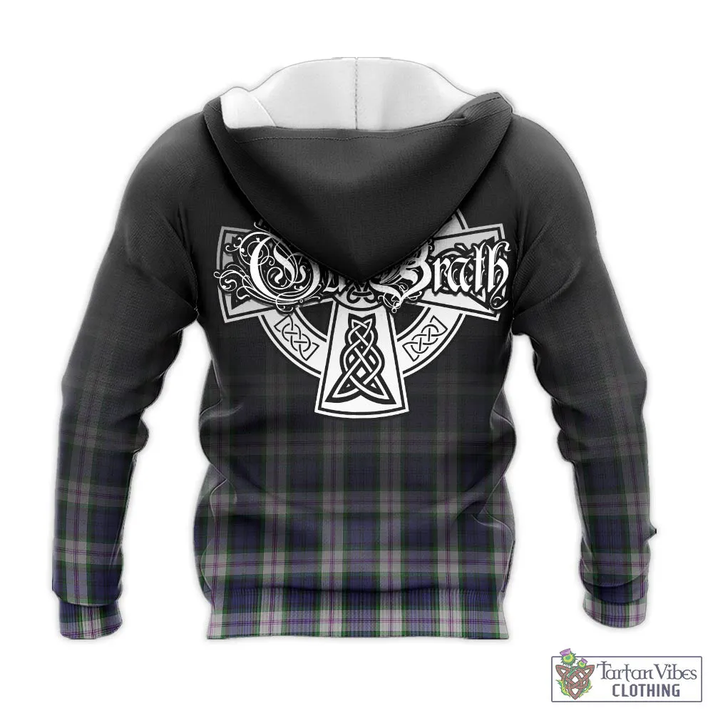 Baird Dress Tartan Knitted Hoodie Featuring Alba Gu Brath Family Crest Celtic Inspired