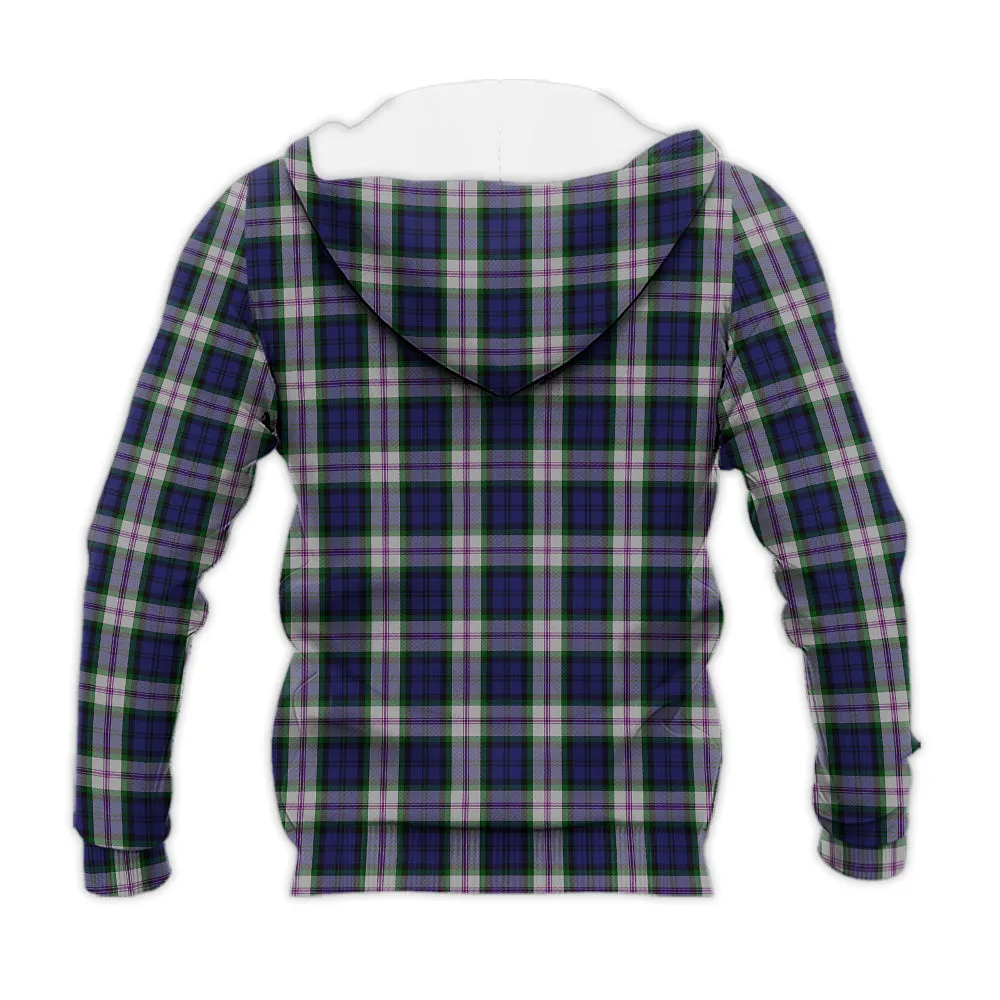 Baird Dress Tartan Knitted Hoodie with Family Crest