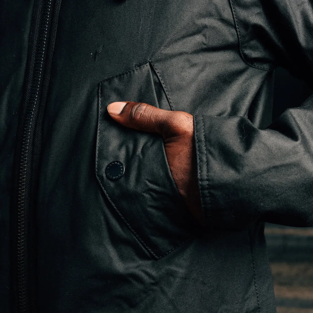 Barbour Re-Engineered Beaufort Waxed Jacket Black