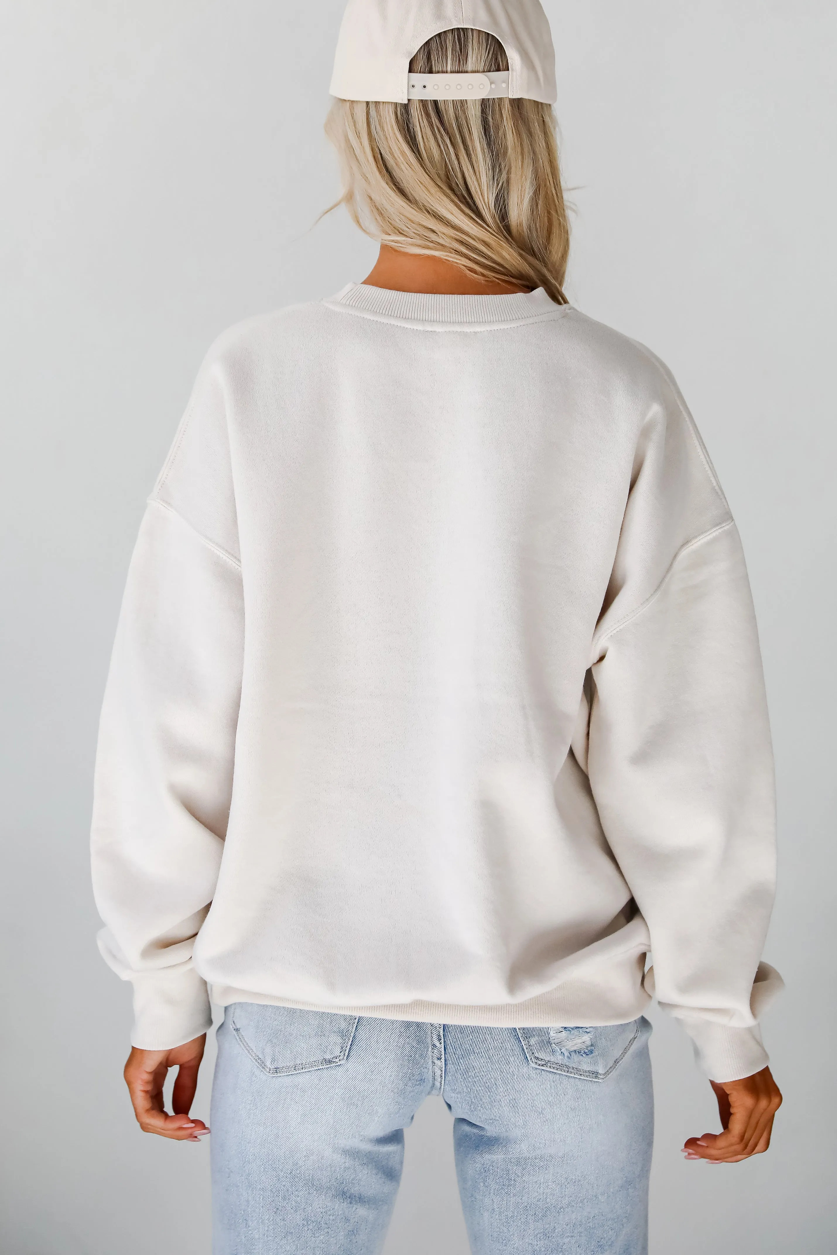 Beige 'Tis The Season To Be Jolly Sweatshirt