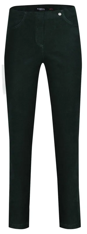 Bella Needlecord 78cm Trousers Dark Green