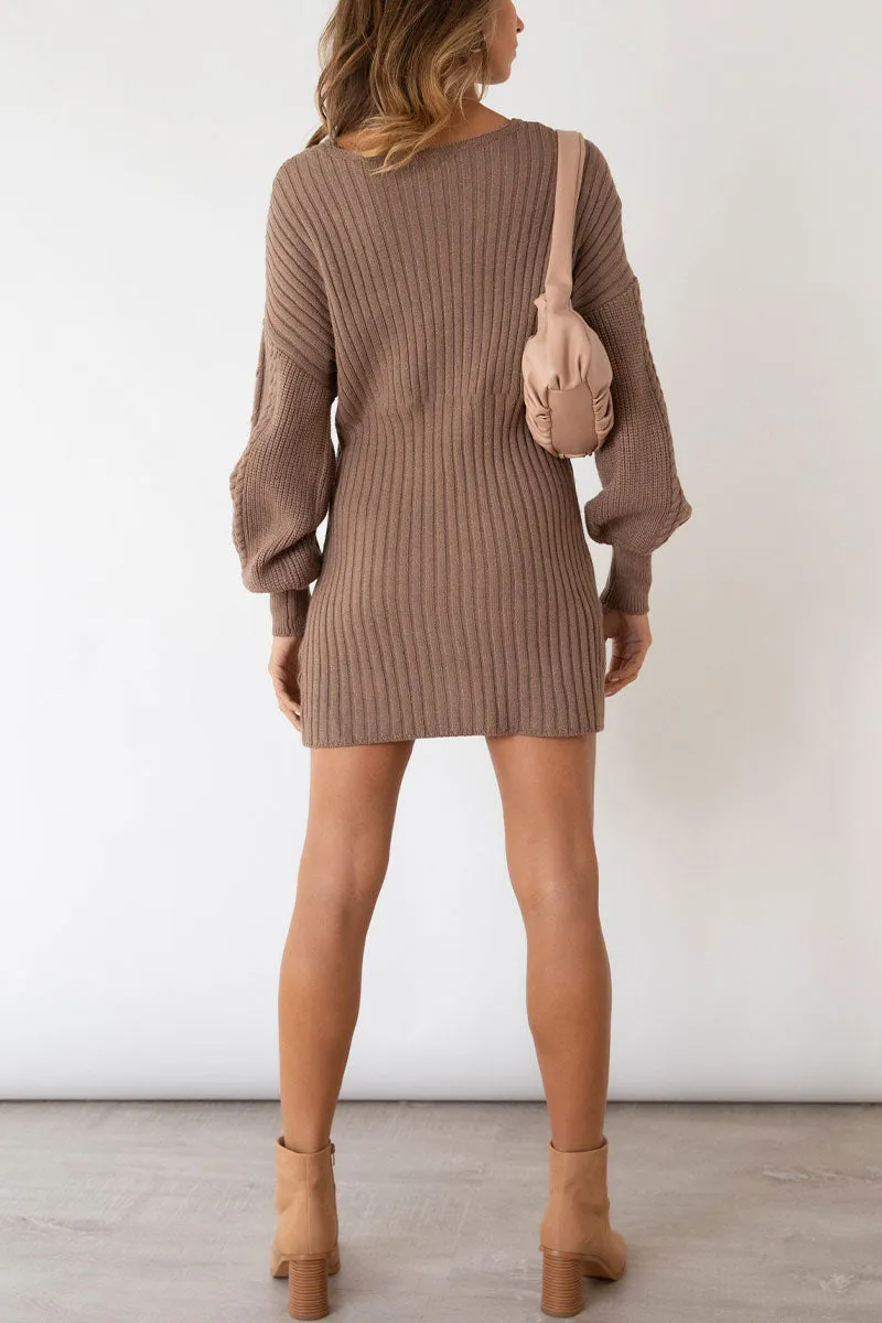 BF0344 Sweater Mini Dress