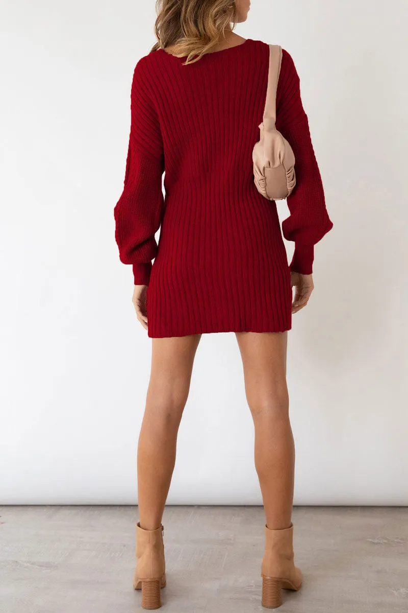 BF0344 Sweater Mini Dress