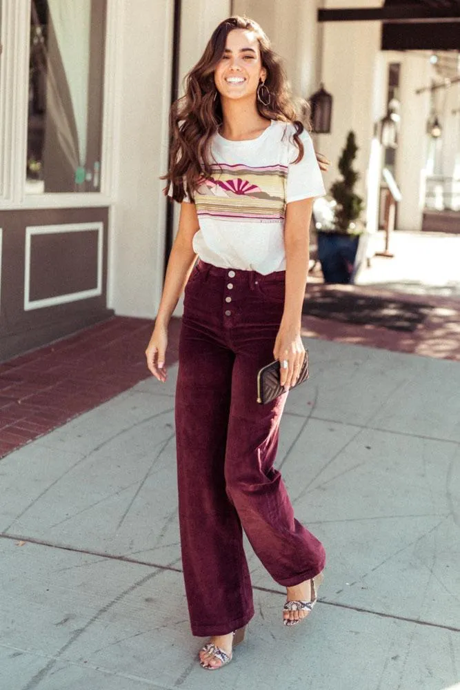 Bohme Wide Leg Corduroy Trousers - FINAL SALE