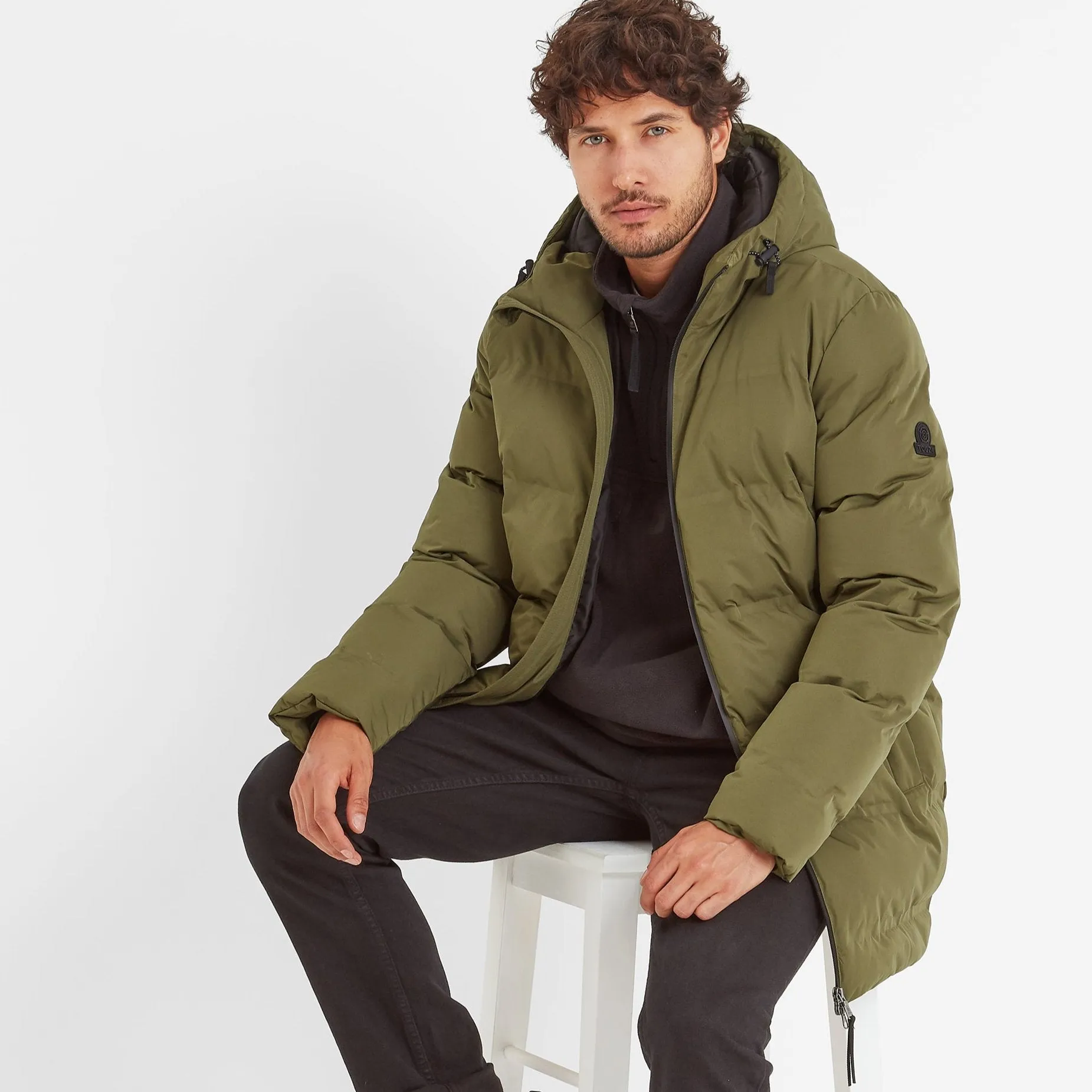 Brinkley Mens  Parka - Khaki