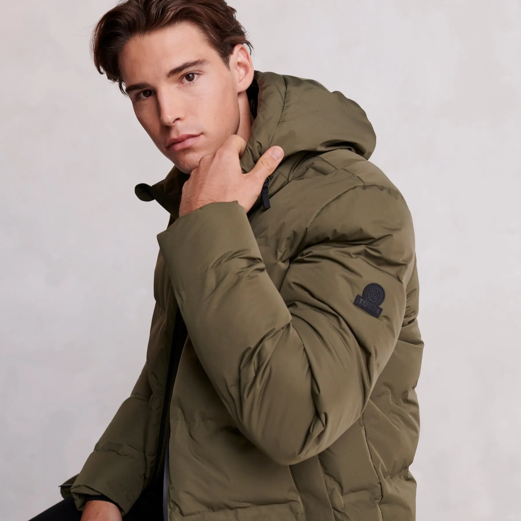 Brinkley Mens  Parka - Khaki