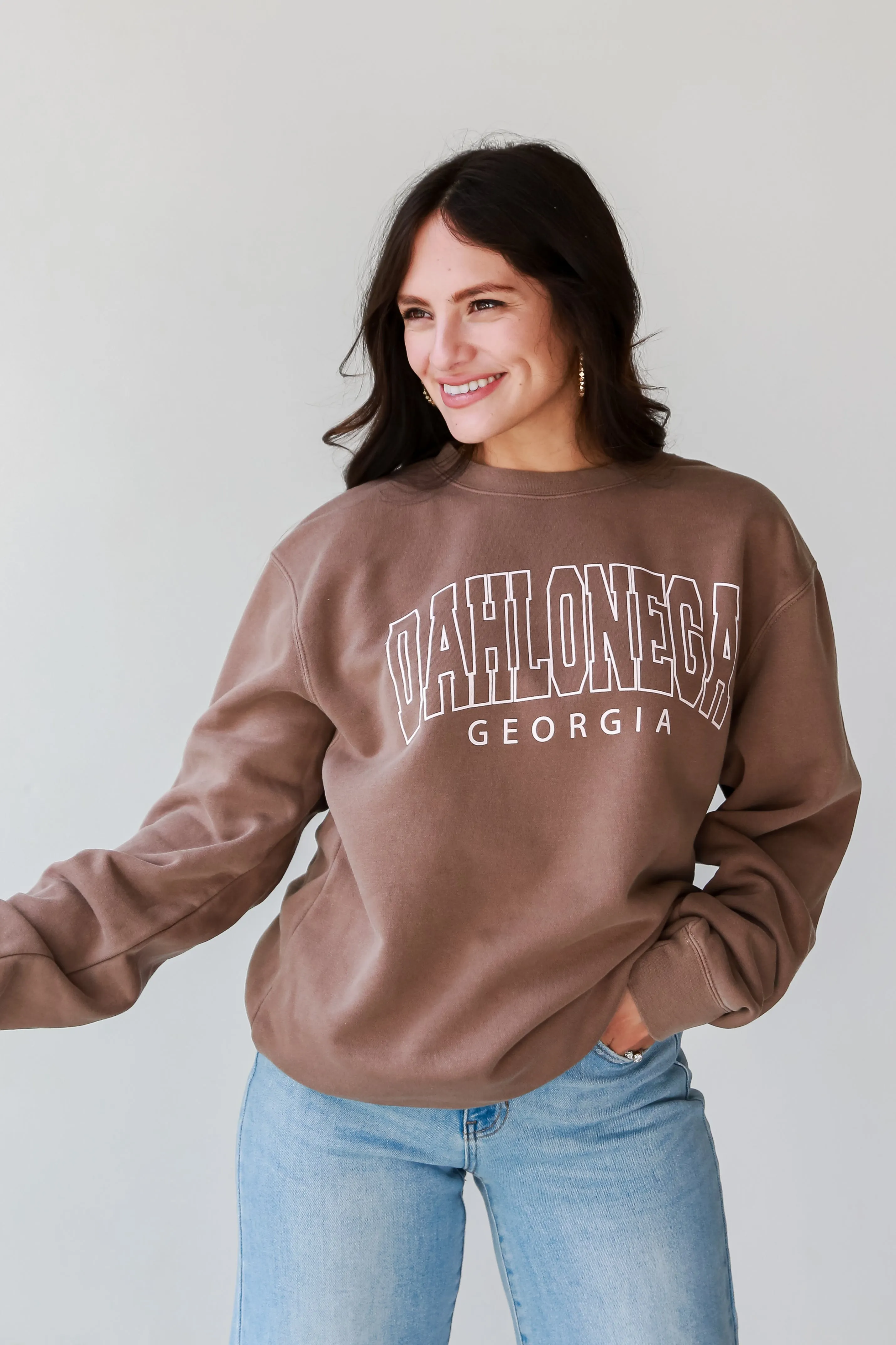 Brown Dahlonega Georgia Sweatshirt