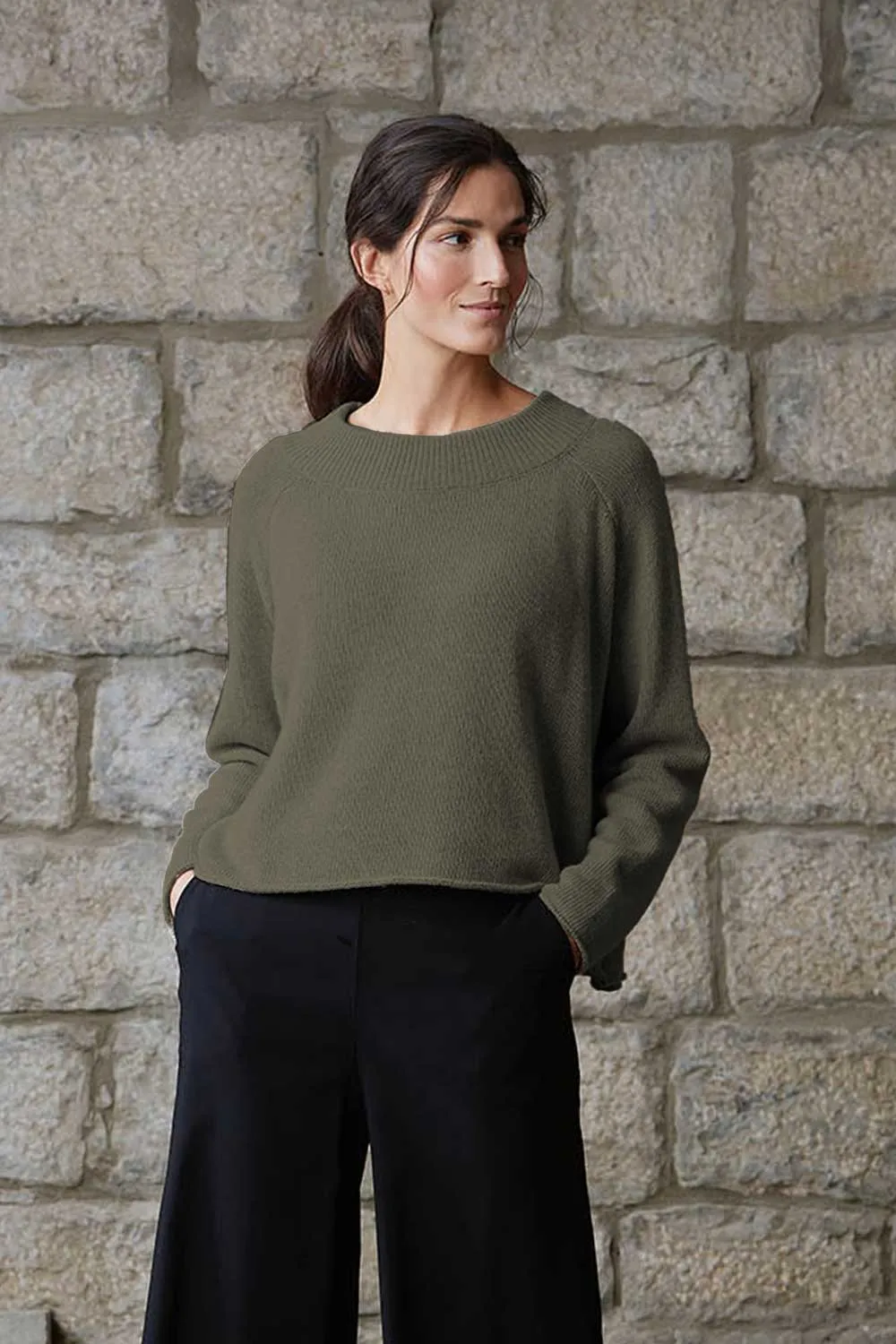 Cashmere Blend Boxy Sweater