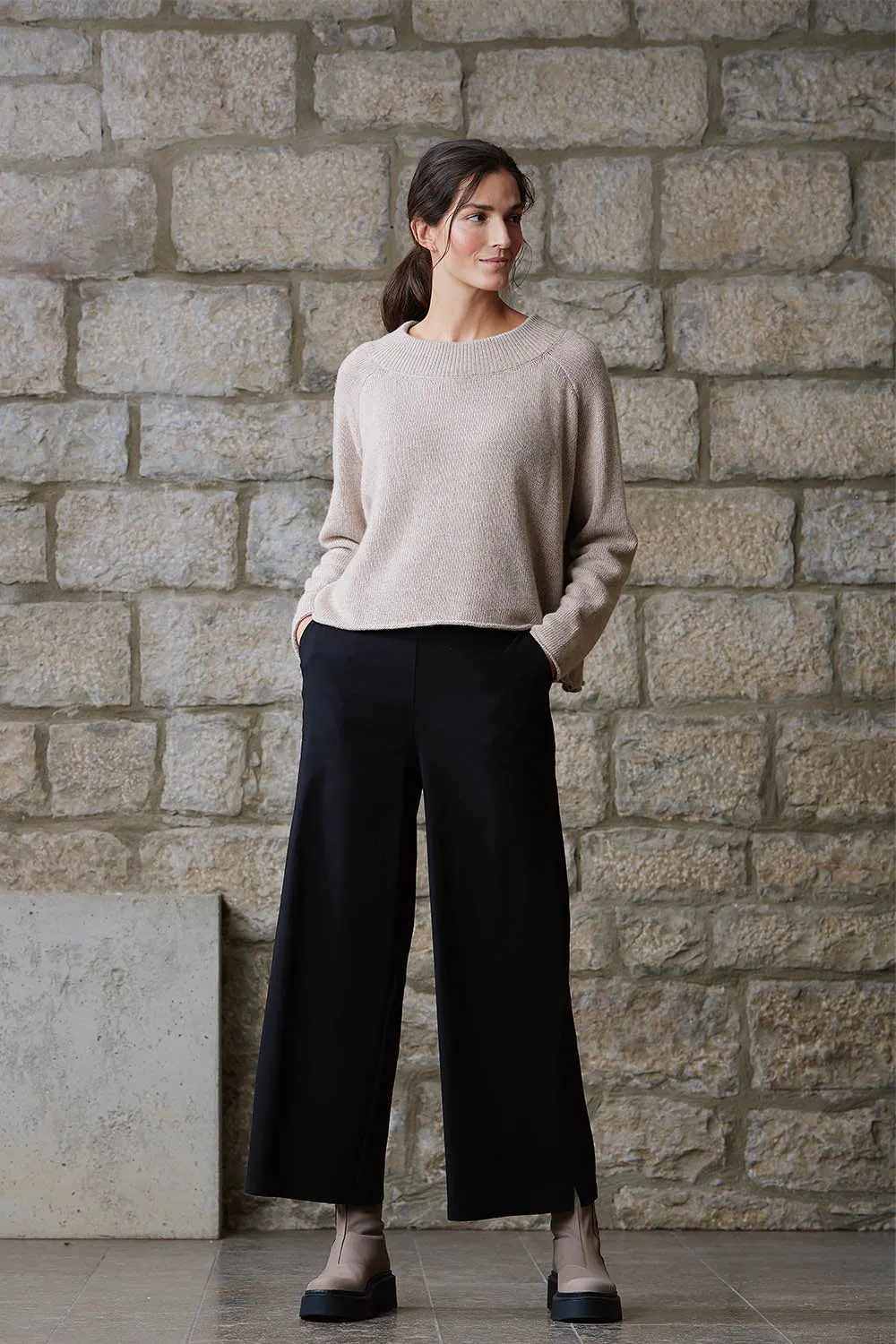 Cashmere Blend Boxy Sweater