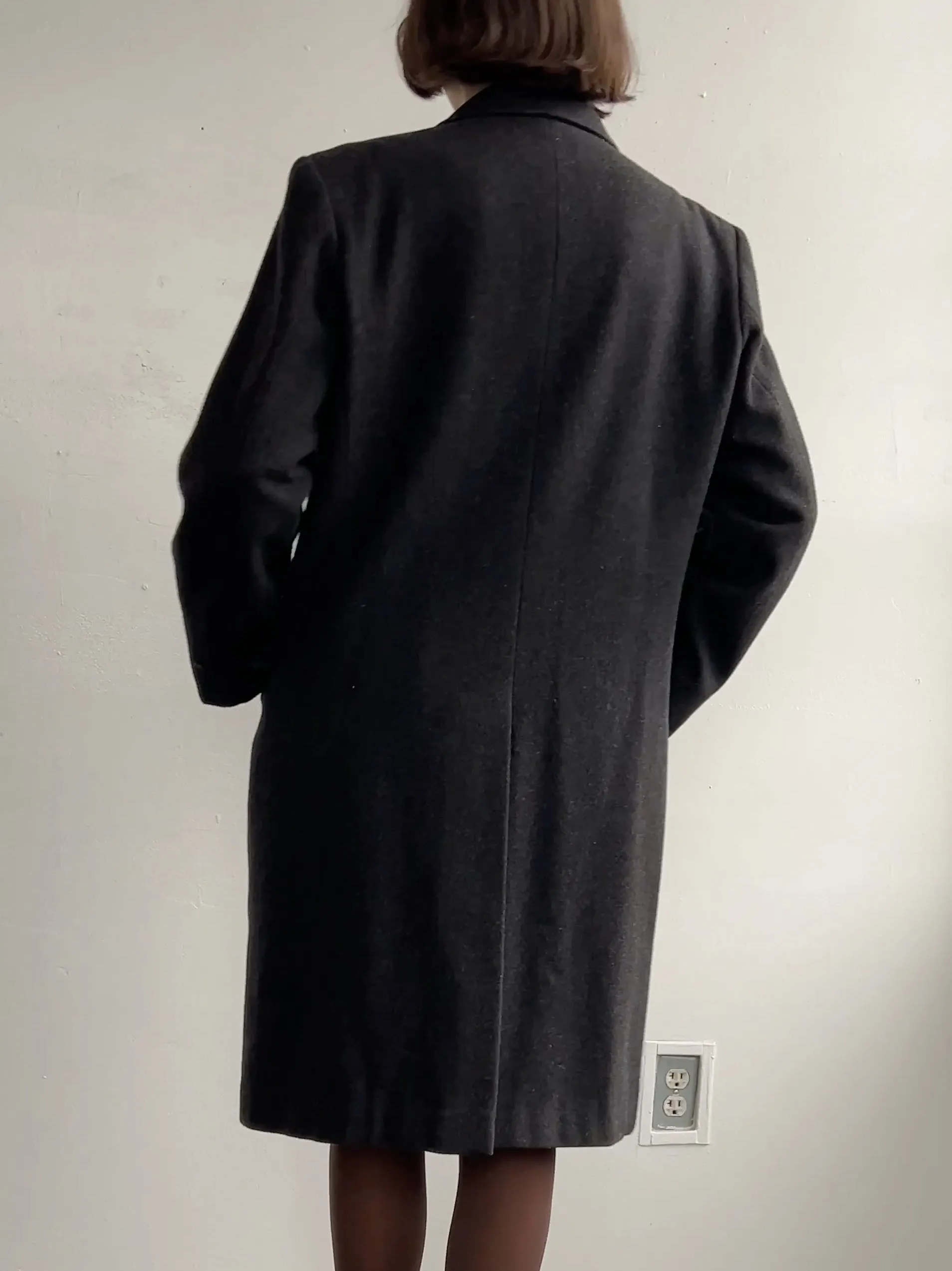 Charcoal 90's Maison Martin Margiela Replica Overcoat (M/L)