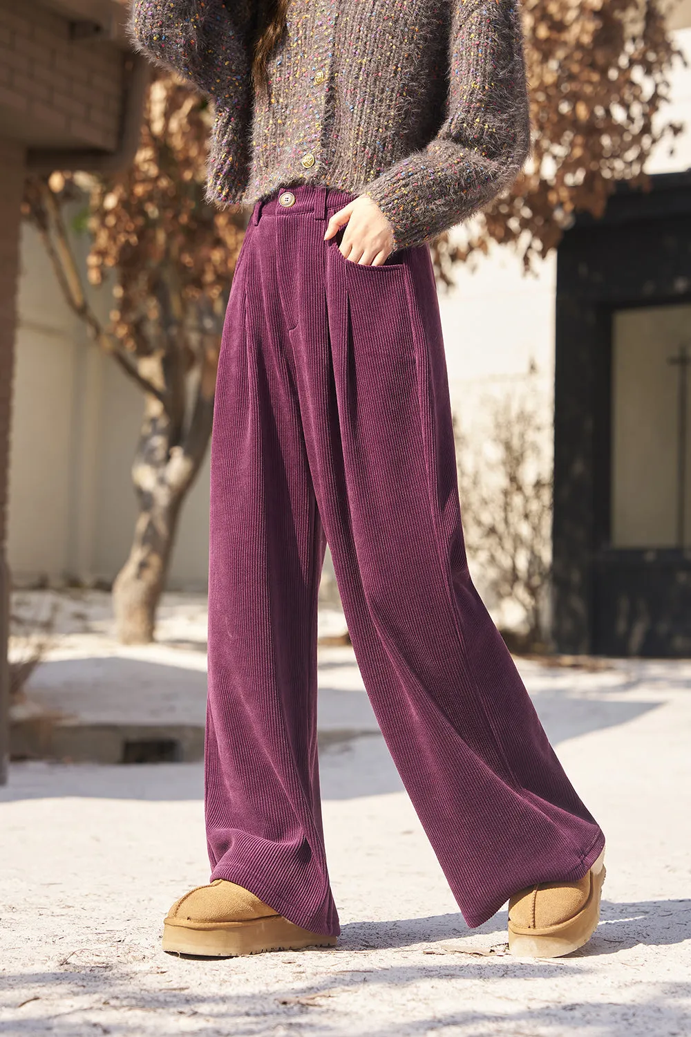 Corduroy Wide Leg pants for Women