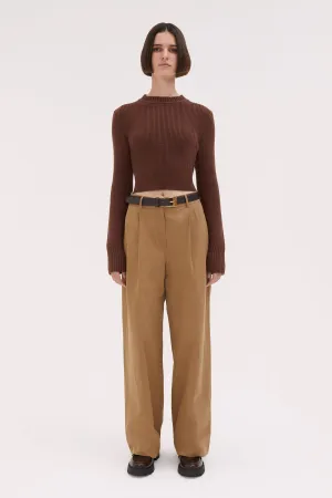 Cropped Wool Knit