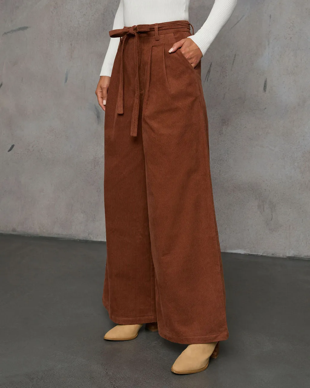 Devin Wide Leg Corduroy Trouser