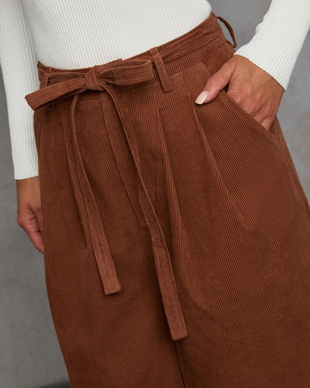 Devin Wide Leg Corduroy Trouser