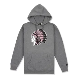 DREAMER PULLOVER HOODIE - HEATHER GREY/PINK