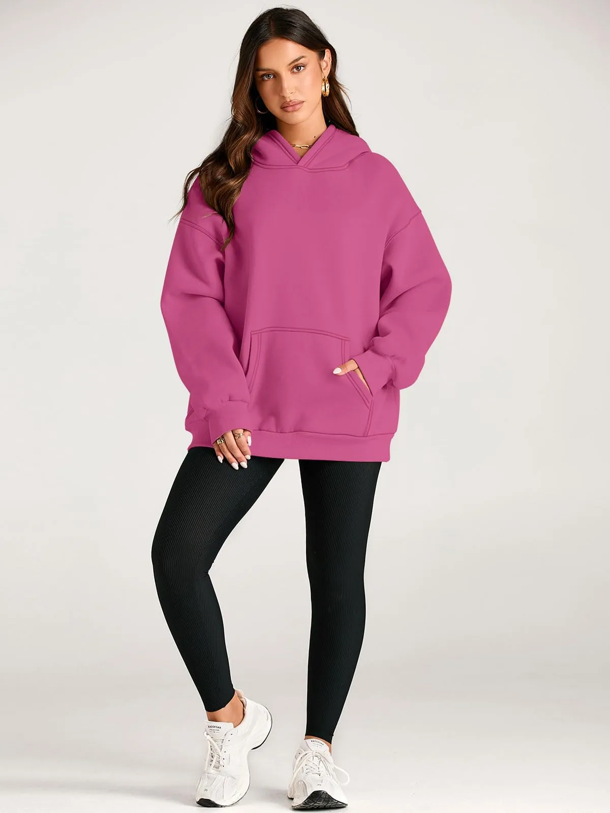 EFAN Women's Hoodies Oversized Sweatshirts Pullover Fleece Sweaters Long Sleeve Winter Fall Outfits Fashion Y2k Clothes