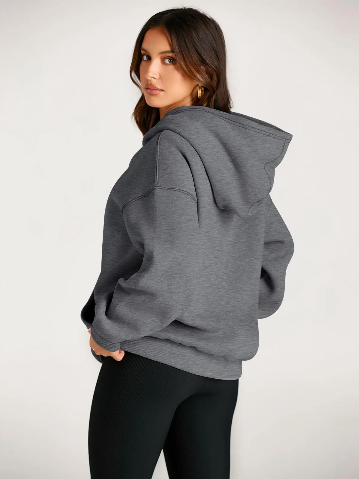 EFAN Women's Hoodies Oversized Sweatshirts Pullover Fleece Sweaters Long Sleeve Winter Fall Outfits Fashion Y2k Clothes