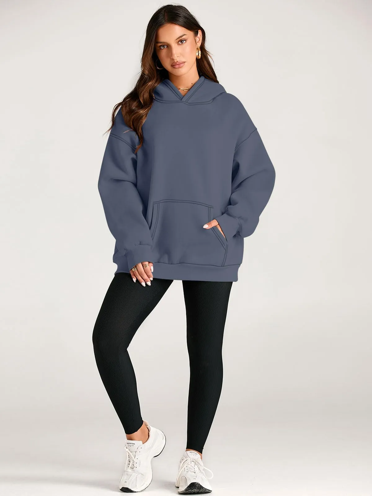 EFAN Women's Hoodies Oversized Sweatshirts Pullover Fleece Sweaters Long Sleeve Winter Fall Outfits Fashion Y2k Clothes