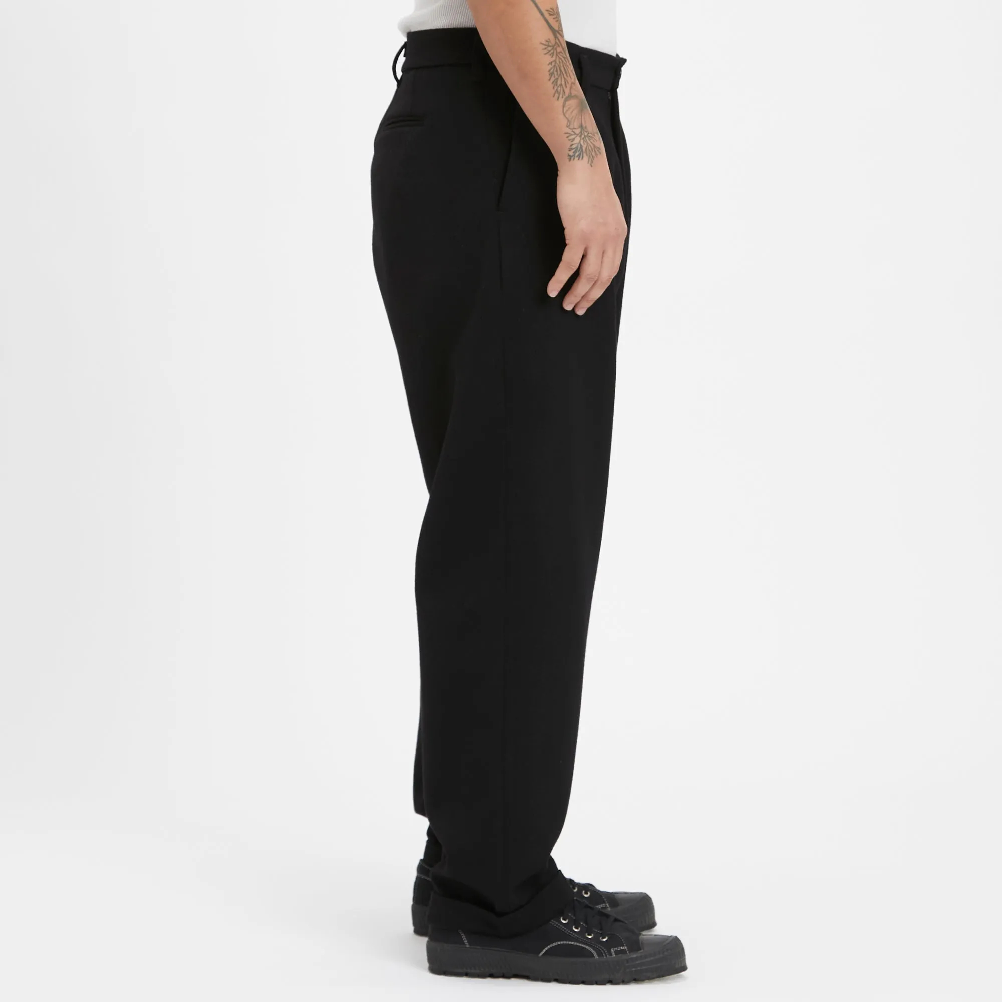 Emilian Pant - Black Wool