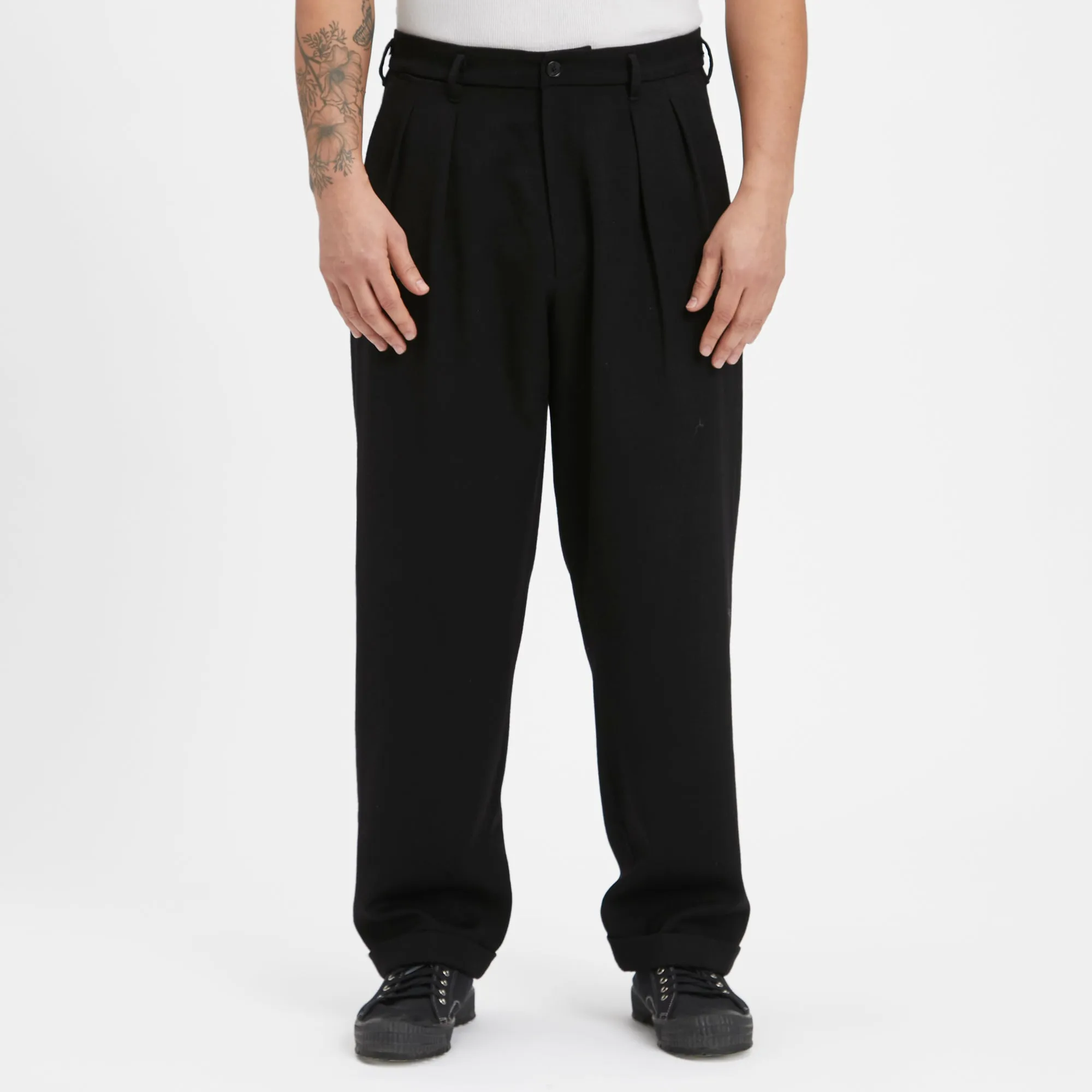 Emilian Pant - Black Wool