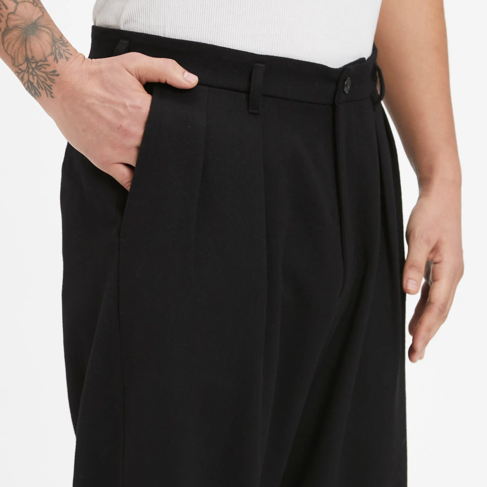 Emilian Pant - Black Wool