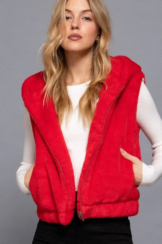 Faux Fur Vests - 2 Colors! - FINAL SALE