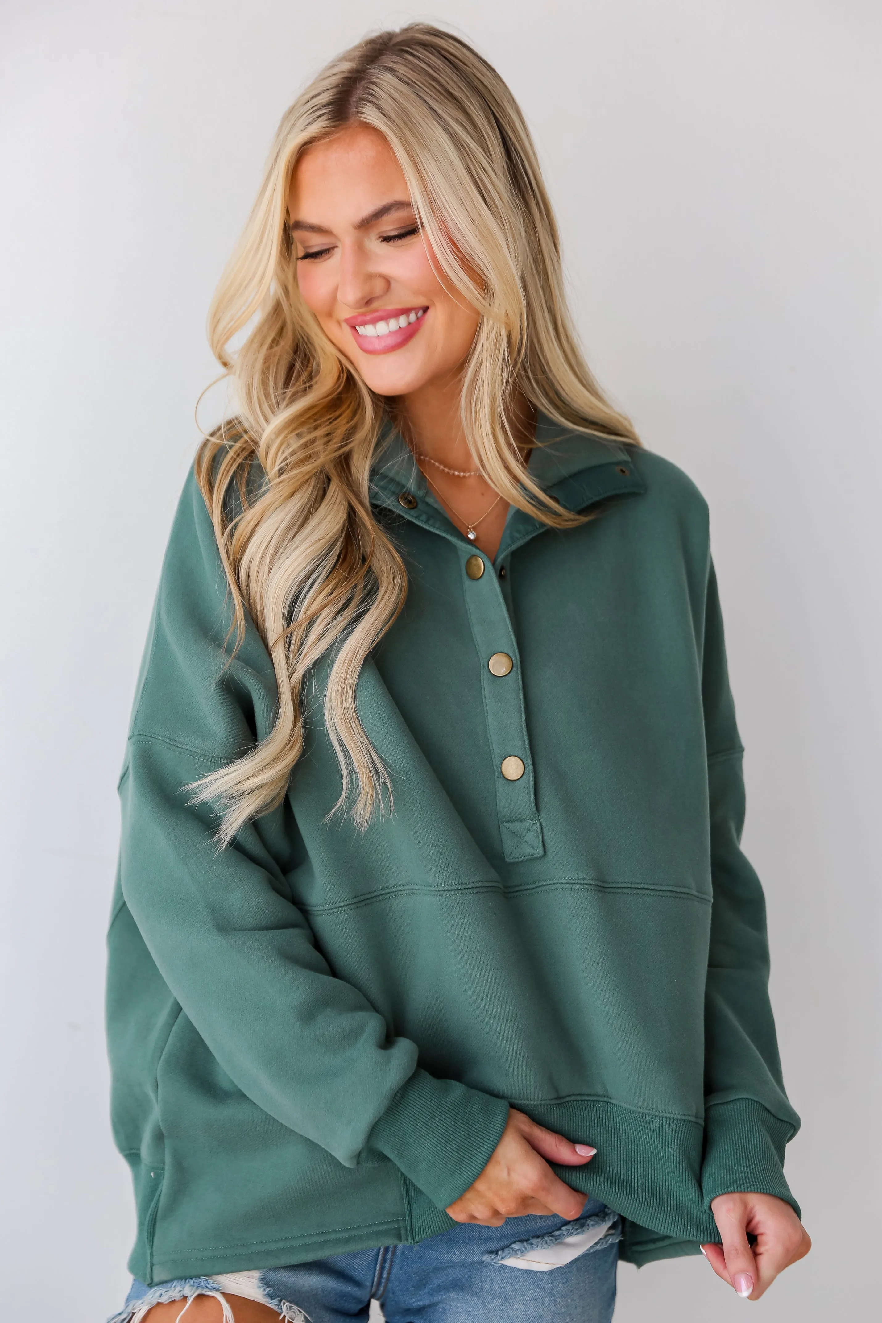 FINAL SALE - Lexi Oversized Fleece Pullover