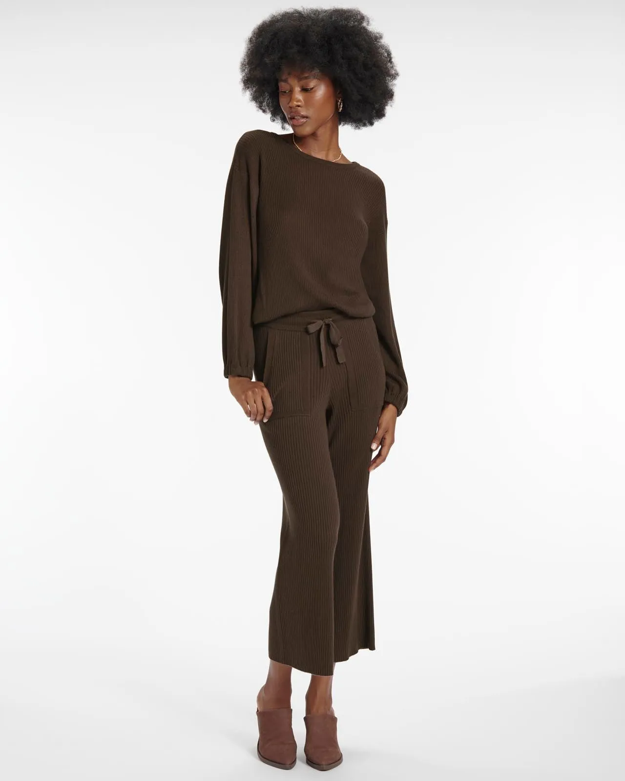 Georgie Cashblend Rib Pant