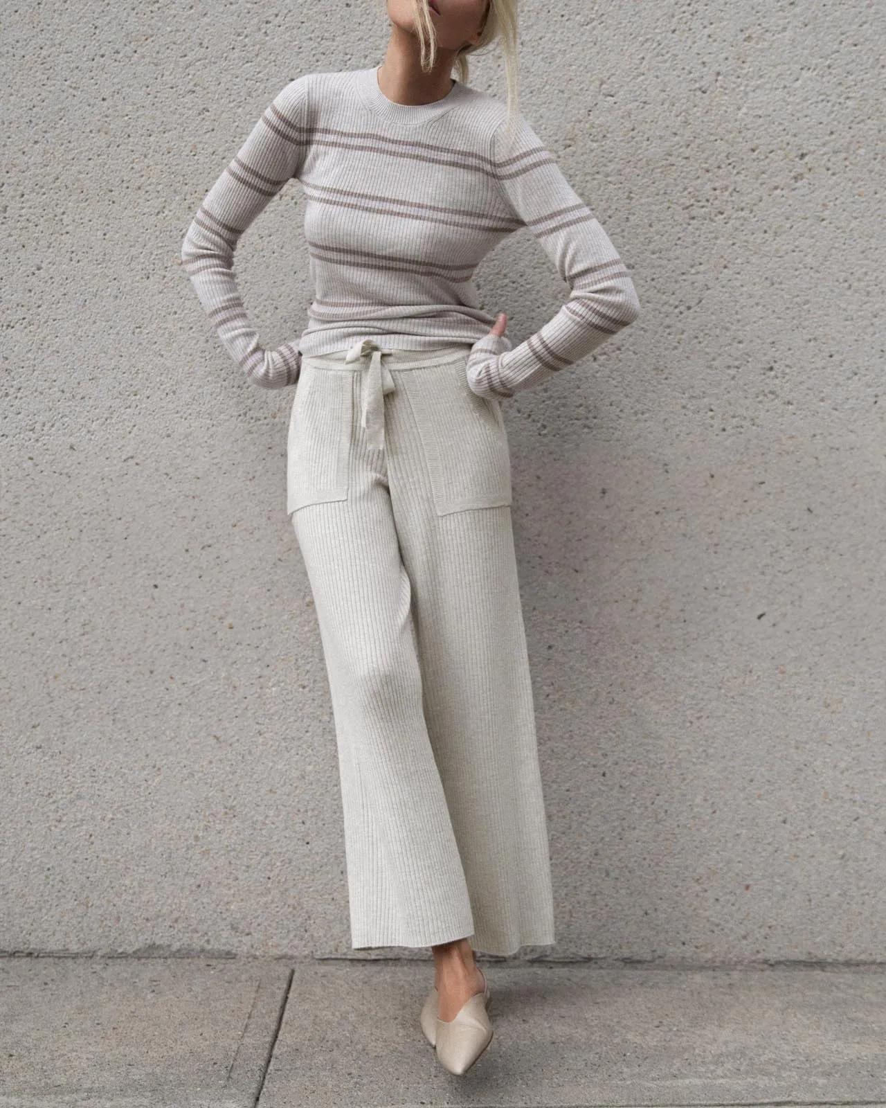 Georgie Cashblend Rib Pant