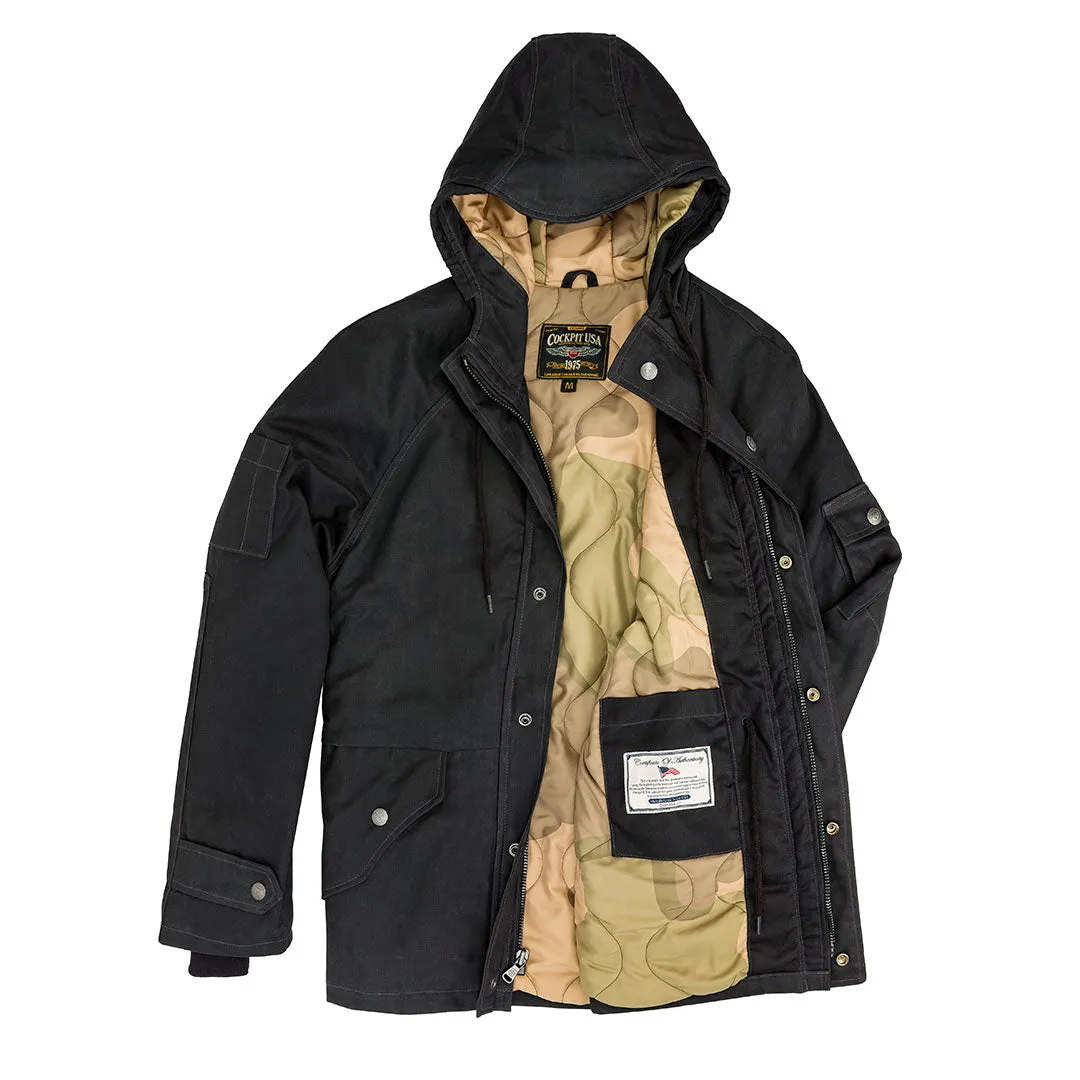 Herringbone Waxed Parka Z26C100