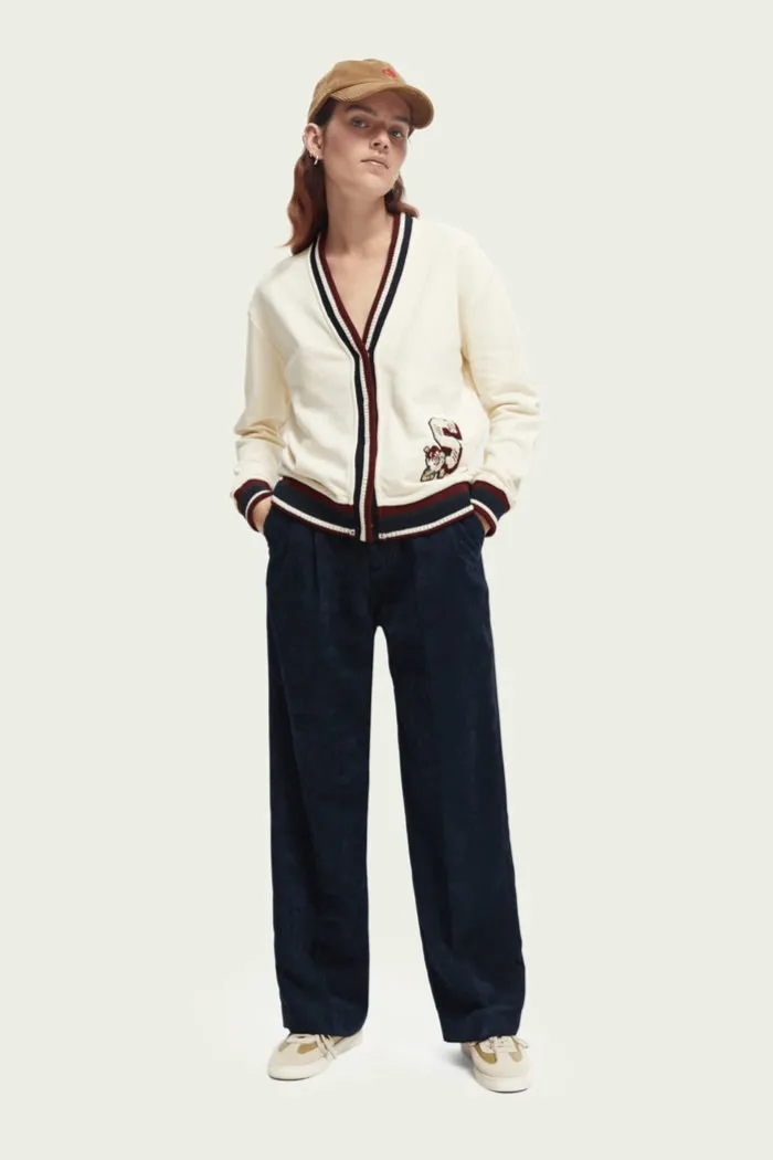 High Rise Wide Leg Corduroy Trousers