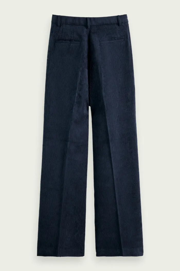 High Rise Wide Leg Corduroy Trousers