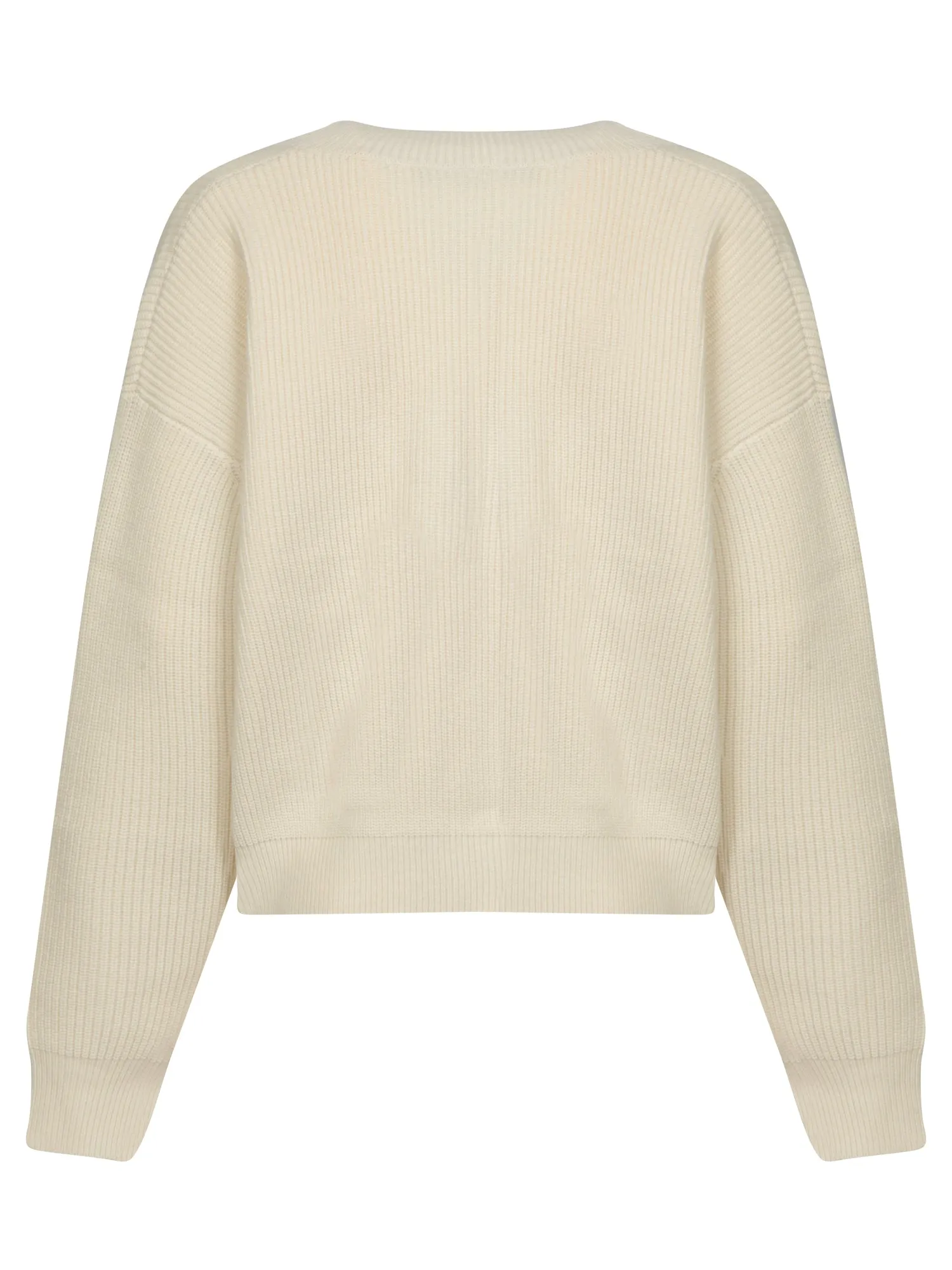 Ivory Wool, Silk and Cashmere Sweater