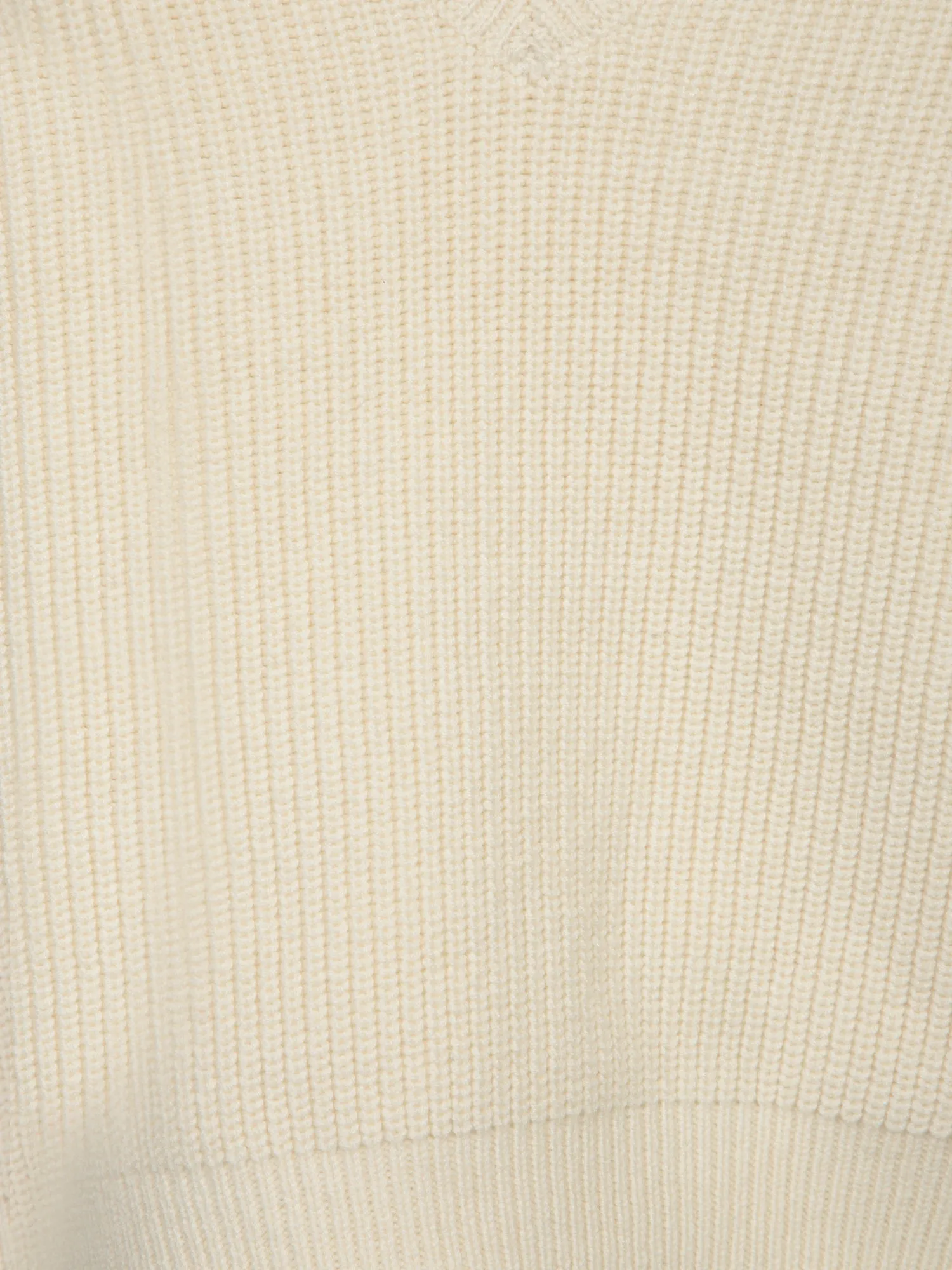 Ivory Wool, Silk and Cashmere Sweater