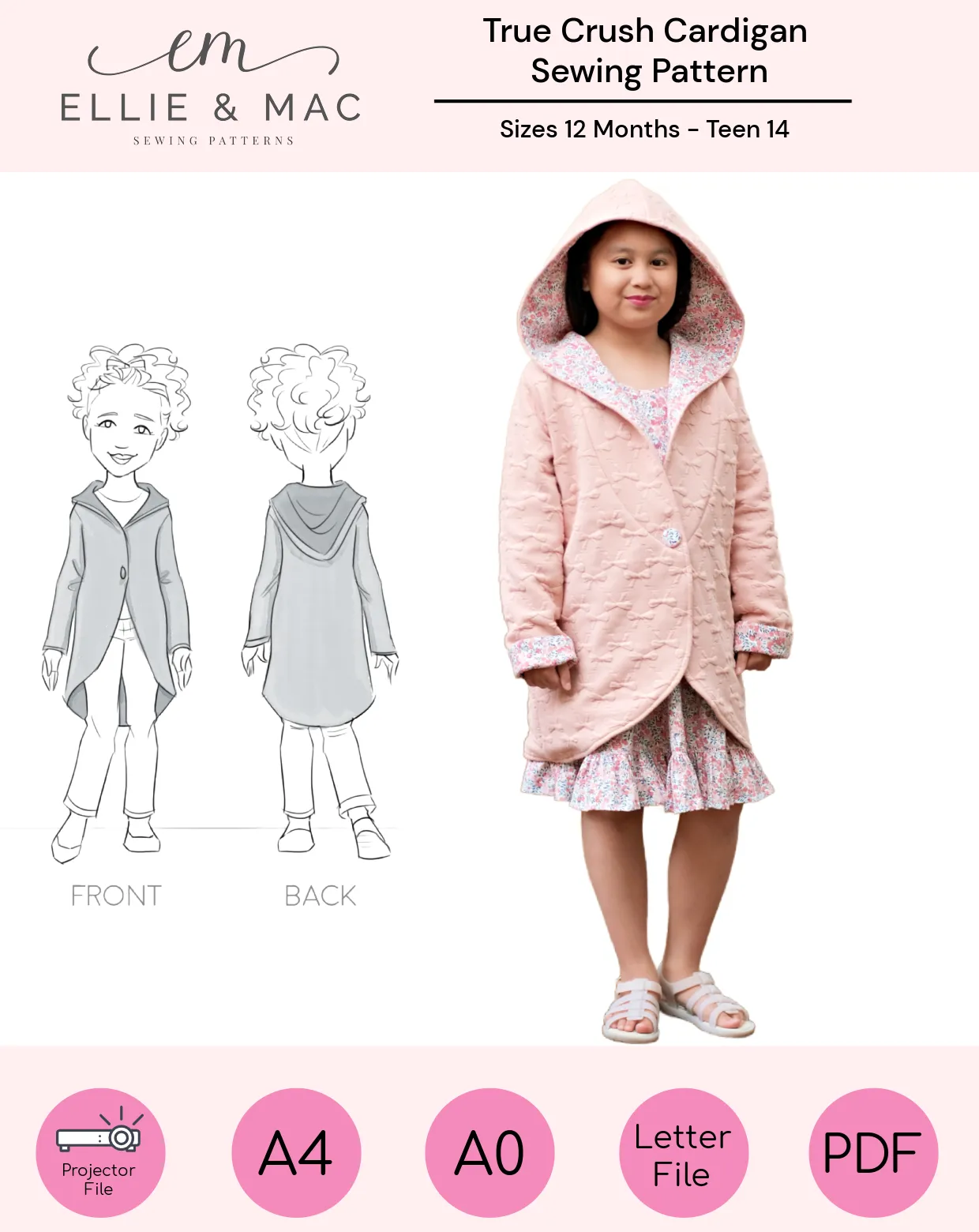 Kids True Crush Cardigan Pattern