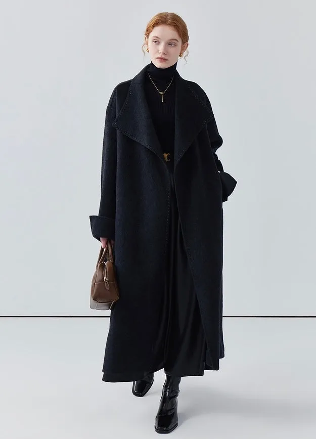 Long double-sided wool coat women's cashmere coat high-end autumn coat