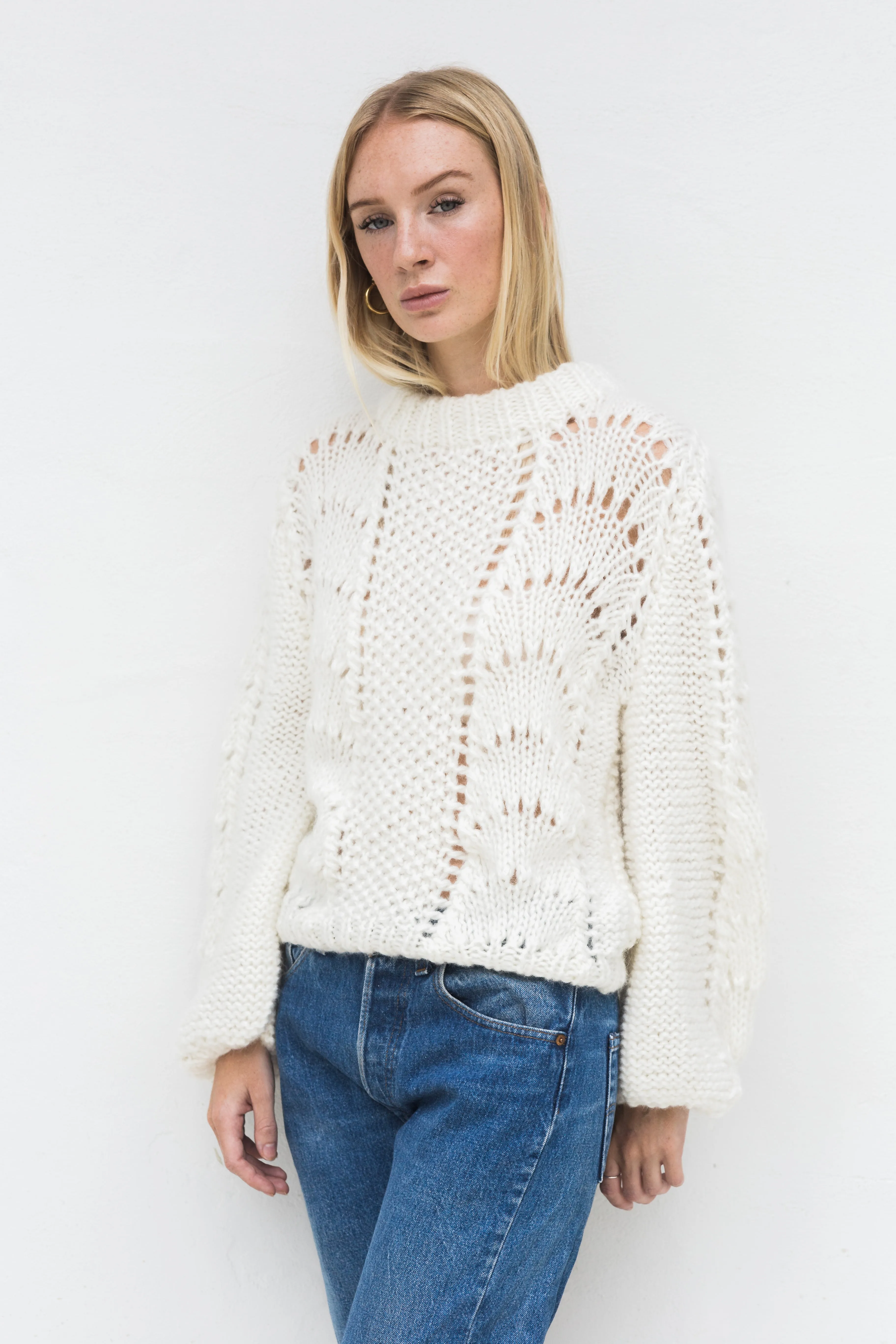 LORA MOHAIR & WOOL SWEATER