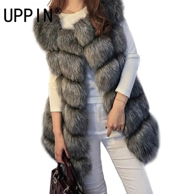 Luxurious Faux Fox Fur Gilet Vest for Women - Trendy Winter Essential in Multiple Colors