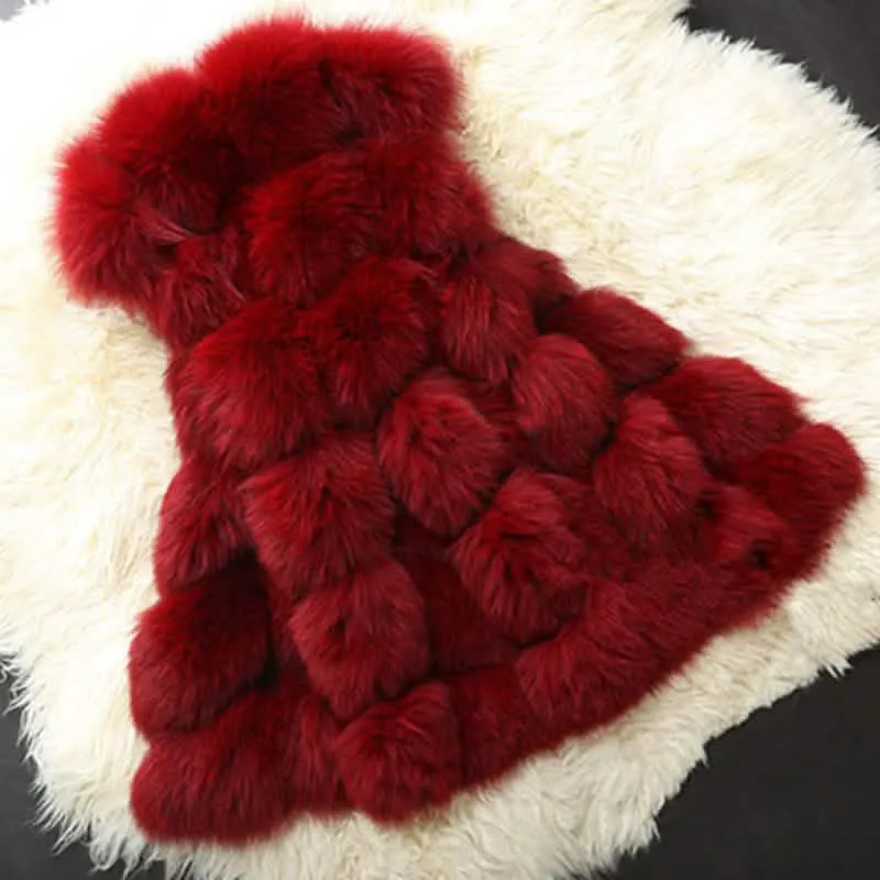 Luxurious Faux Fox Fur Gilet Vest for Women - Trendy Winter Essential in Multiple Colors