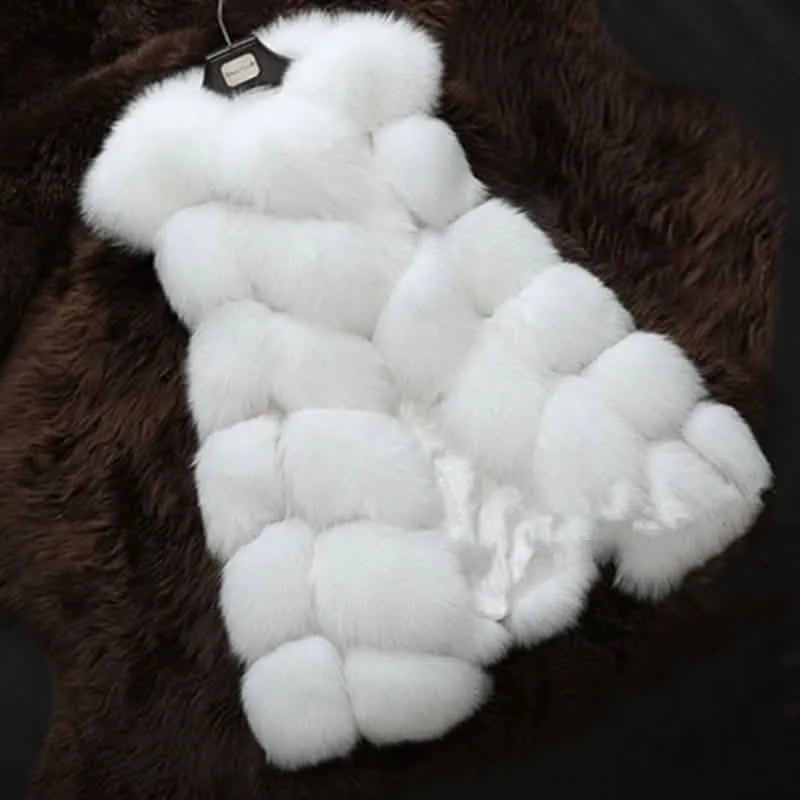 Luxurious Faux Fox Fur Gilet Vest for Women - Trendy Winter Essential in Multiple Colors