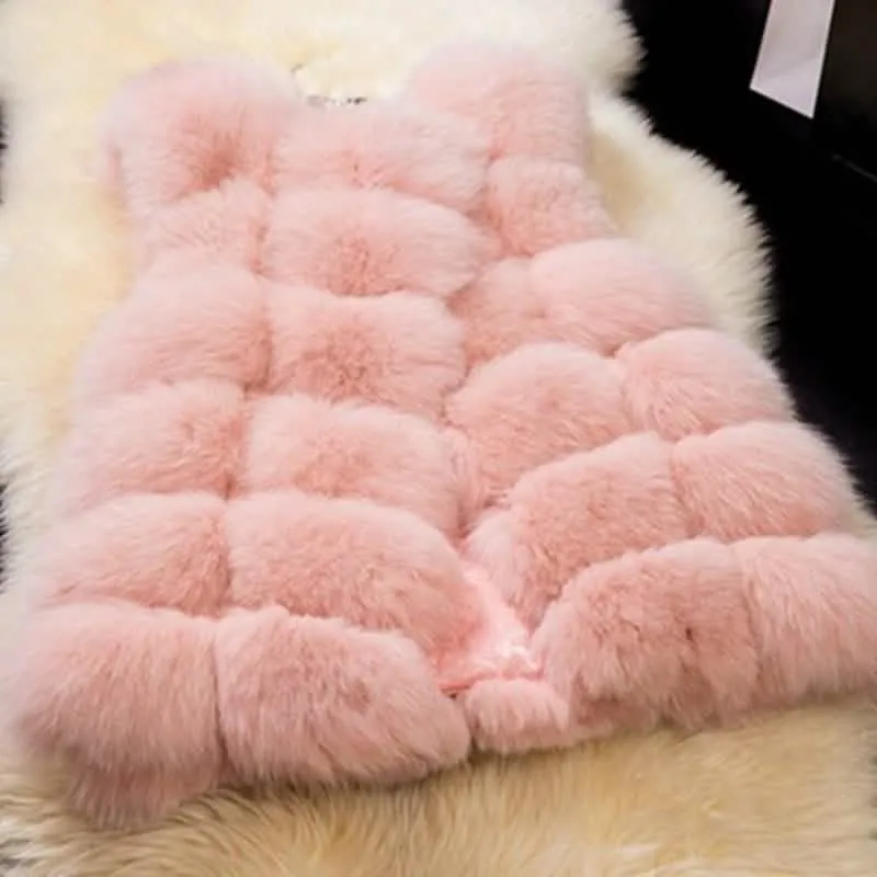 Luxurious Faux Fox Fur Gilet Vest for Women - Trendy Winter Essential in Multiple Colors