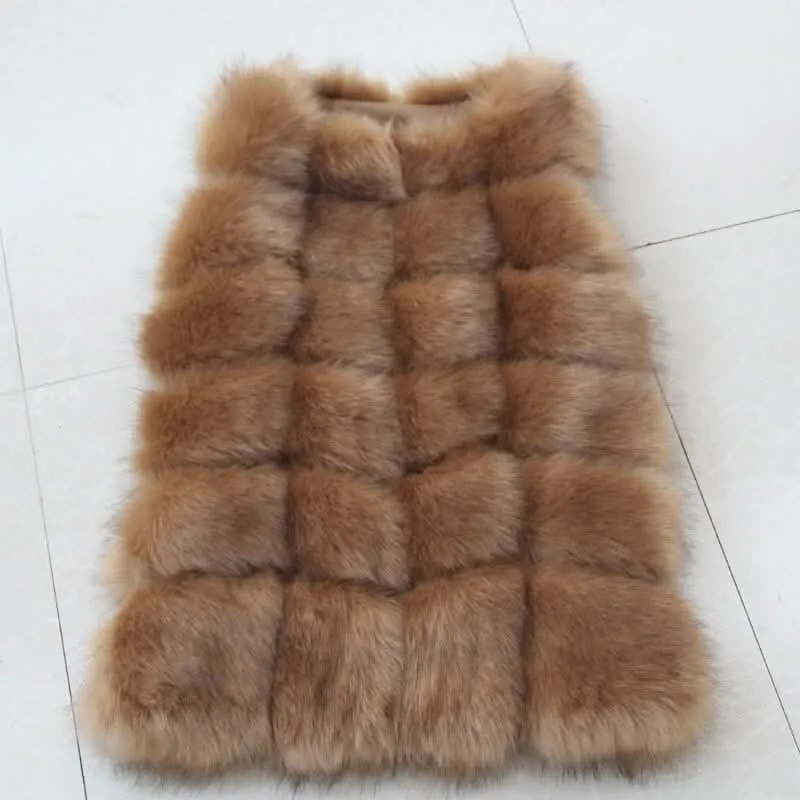 Luxurious Faux Fox Fur Gilet Vest for Women - Trendy Winter Essential in Multiple Colors