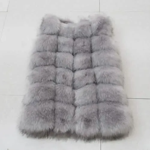 Luxurious Faux Fox Fur Gilet Vest for Women - Trendy Winter Essential in Multiple Colors