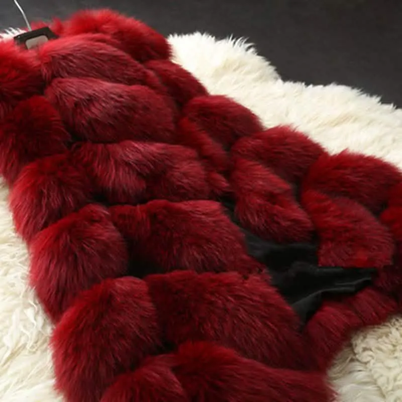 Luxurious Faux Fox Fur Gilet Vest for Women - Trendy Winter Essential in Multiple Colors