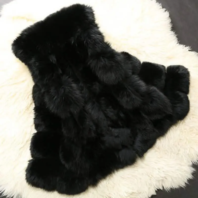 Luxurious Faux Fox Fur Gilet Vest for Women - Trendy Winter Essential in Multiple Colors