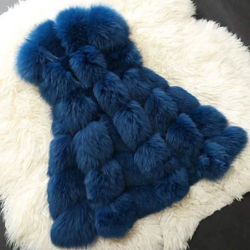 Luxurious Faux Fox Fur Gilet Vest for Women - Trendy Winter Essential in Multiple Colors